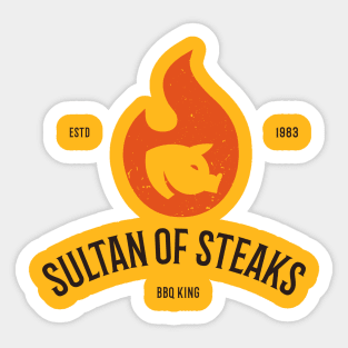 BBQ King - Sultan of Steaks Sticker